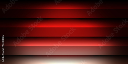 Canvastavla Abstract red glowing horizontal panels background