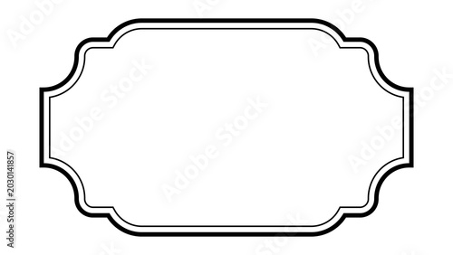 Картината върху платно PNG Elegant vintage decorative frame illustration on transparent background