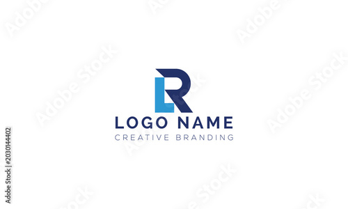 Canvastavla Minimalist professional letter lr monogram logo design with monogram, identity
