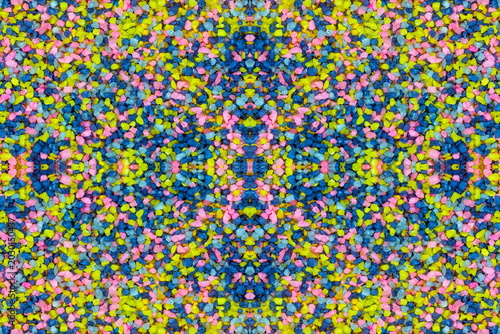 Texture astratta : composizione casuale a mosaico fatto con pietre colorate