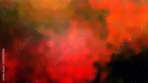 Bild auf Leinwand Vibrant abstract background with swirling red orange and black hues and textured