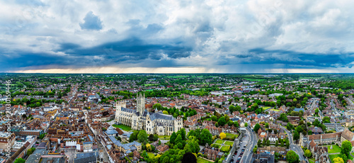 Photos Canterbury Cathedral from a drone, Canterbury, Kent, England