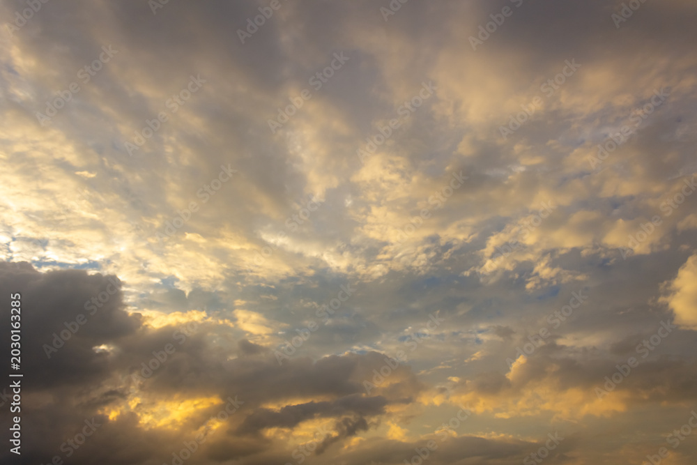 Fototapeta premium beautiful sky at the sunset