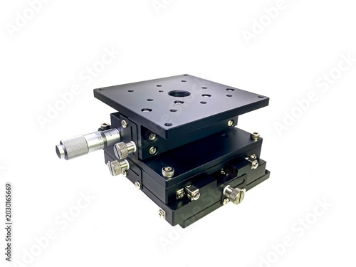 Принти на полотні Stage XYZ axis for optical working in the lab.