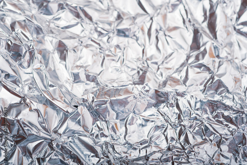 Foto Detailed Reflective Aluminum Foil Background