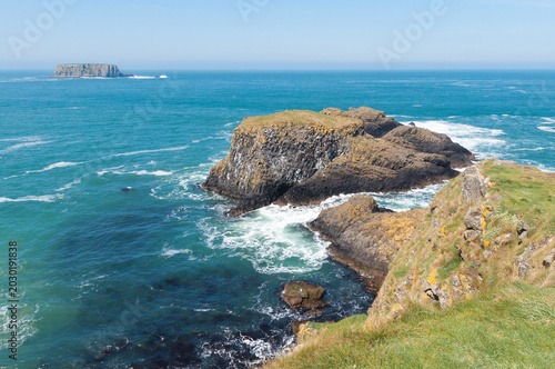 Cliffs in Norther Ireland Causeway coastal route