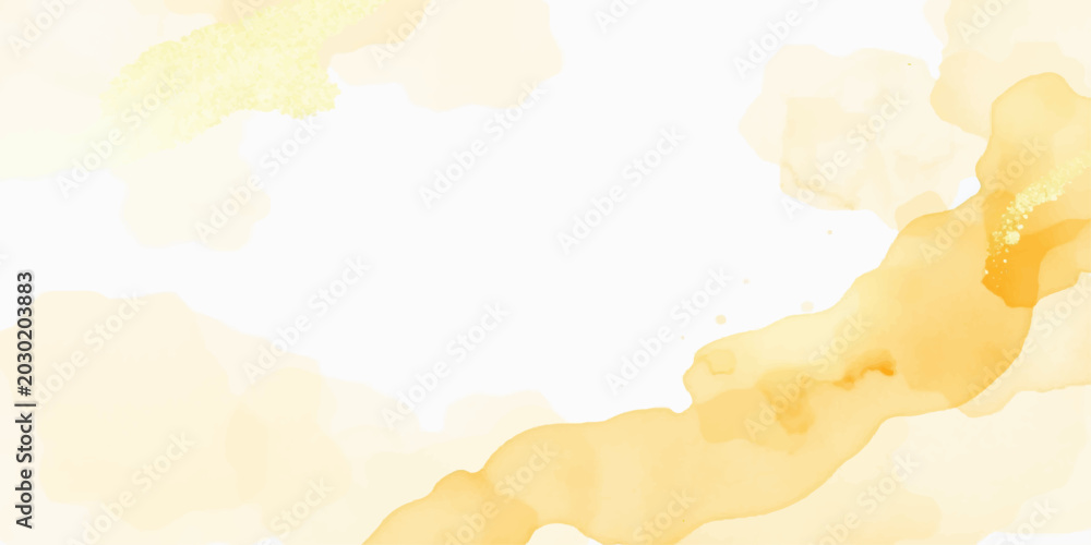 Fototapeta premium Abstract grunge background with yellow flowers and paint textures on aged vintage parchment paper