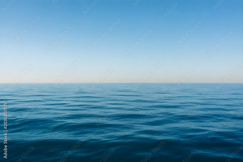 Fototapeta premium Minimal Calm Blue Ocean