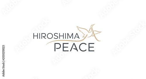 Hiroshima Peace Memorial Logo Symbol.