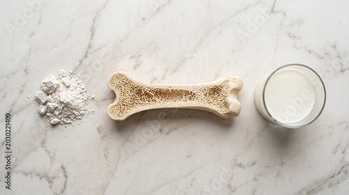 How calcium powder and milk support healthy human bone density growth