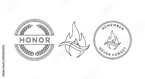 Φωτογραφία Honor, Flame, Remember, Forget: Symbolic Icons for Remembrance and Respect