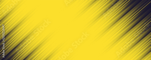 Foto Dots halftone yellow and blue color pattern gradient grunge texture background