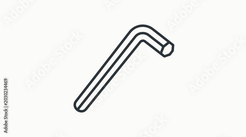 Cuadro en lienzo Hex Key Wrench Tool
