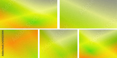 Photos Colorful collage of yellow, green, and orange gradient blocks with gentle grain texture, ideal for energetic presentation covers, modern web layouts, and playful branding