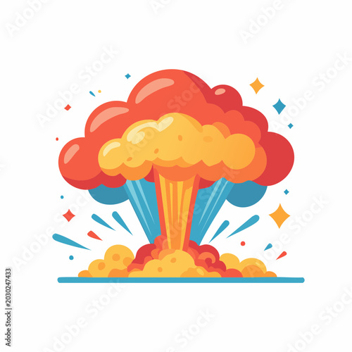 Explosion Cloud Illustration
