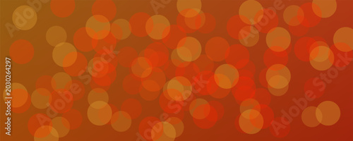 Abstract orange and red bokeh light particles background. Vector illustration