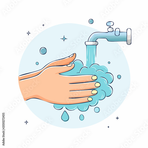 Washing Hands with Soap and Water