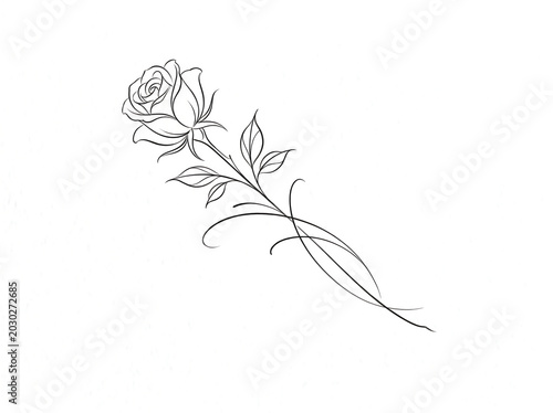 A_drawing_of_a_rose