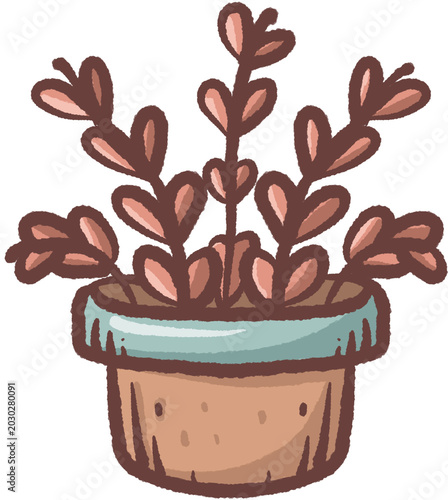 cartoon-flower-pot