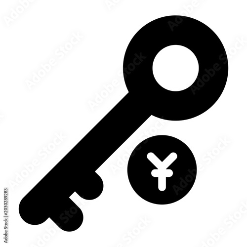 Fotografía yuan glyph icon