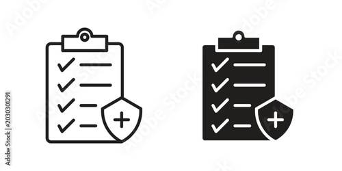 Fotografie Health insurance icon symbol