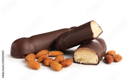 Pieces of tasty marzipan ca...