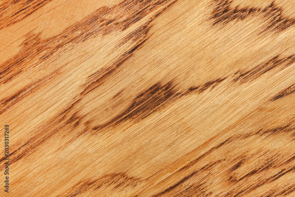Naklejka premium Brown texture of wood as background, closeup