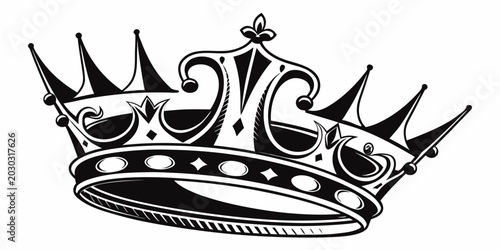 Foto Elegant royal crown vector graphic for design with monarchy heraldry sovereign l