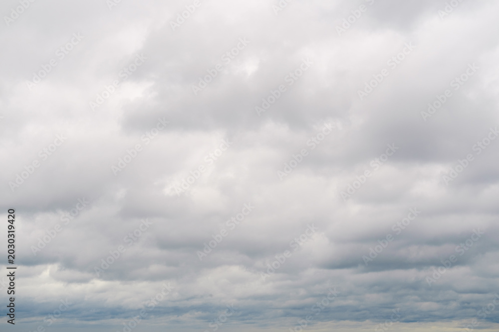 Obraz premium 広大な空を埋め尽くす層状の雲