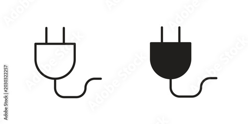 Foto Plug icon for ui app design and web designs