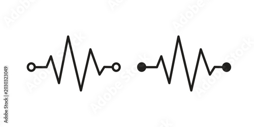Canvas-taulu Pulse icon for ui app design and web designs