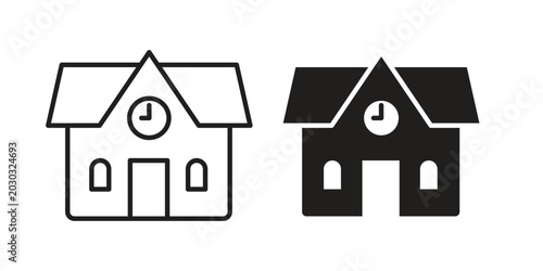 Slika na platnu school icon for ui app design and web designs