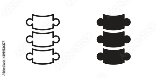 Fotografie Spine icon for ui app design and web designs