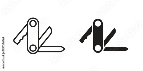 Fotografia Swiss Knife icon for ui app design and web designs