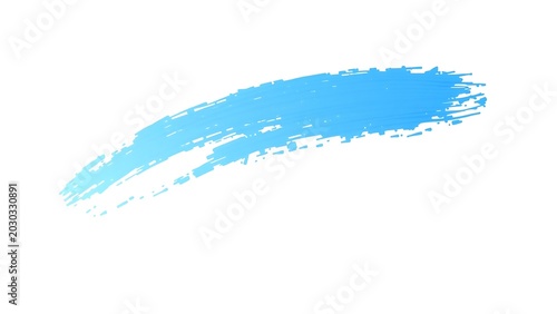Blue Paint Brush Stroke 