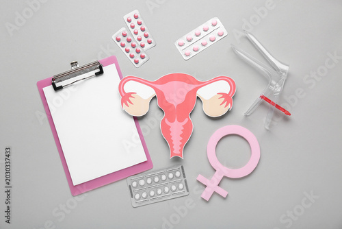 Clipboard with symbol of wo...