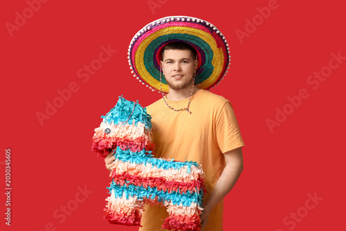 Handsome young happy man in...