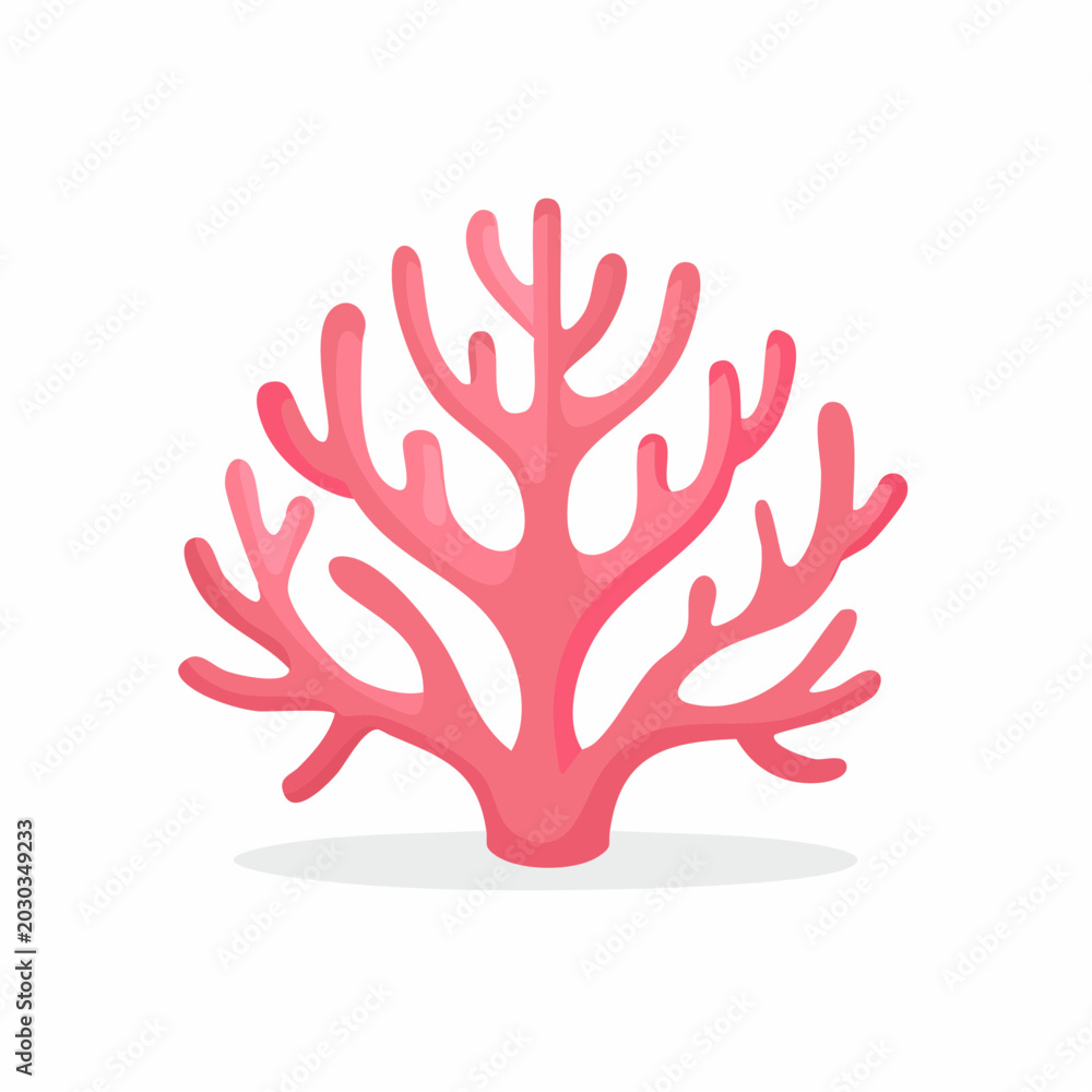 Fototapeta premium Pink Coral Illustration