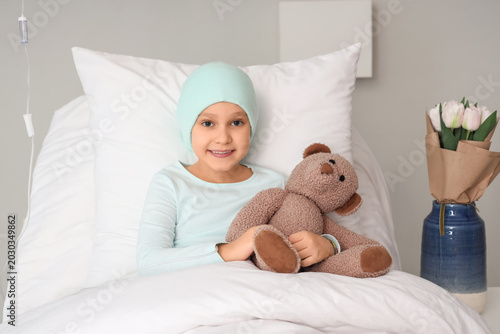 Little girl after chemother...
