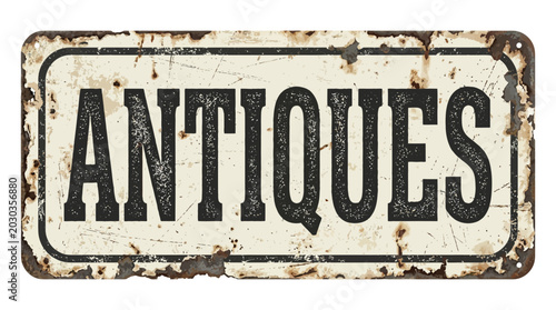 Canvastavla Rustic metal plaque with weathered textures, symbolizing the timeless charm and