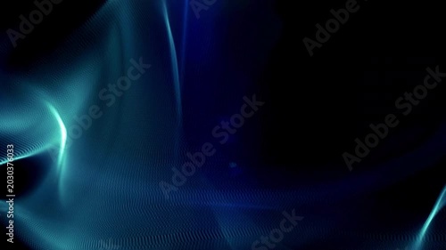 Dynamic Wave Technology Digital Network Abstract teal digital wave particle background design for technology and science projects Abstract blue digital wave with glowing particles on a dark