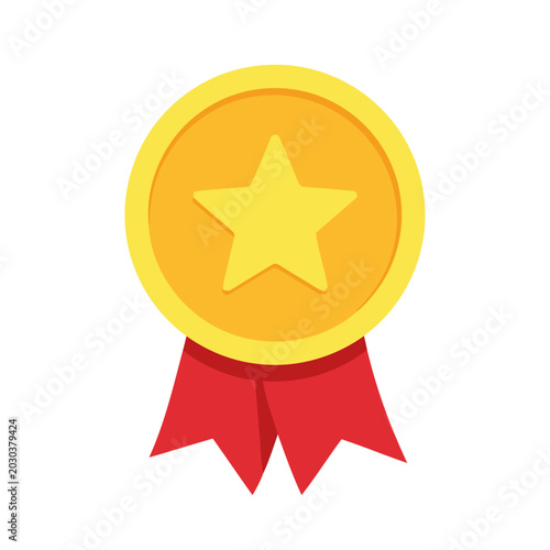 Obraz na plátně Star Achiever Badge