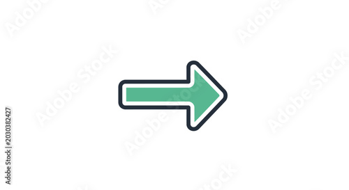 Photos Green Arrow Icon Pointing Right.