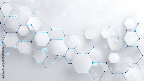 abstract background with hexagons