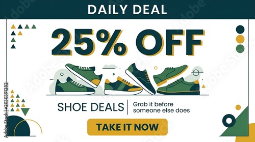 Colorful Athletic Shoes Featured in Daily Discount Ad.
