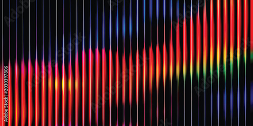 Photos An electrifying abstract light pattern featuring vibrant, illuminated vertical l