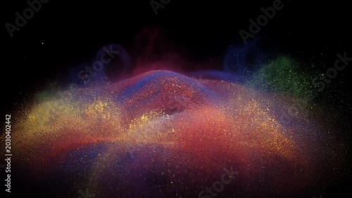 Vibrant colorful abstract art design.