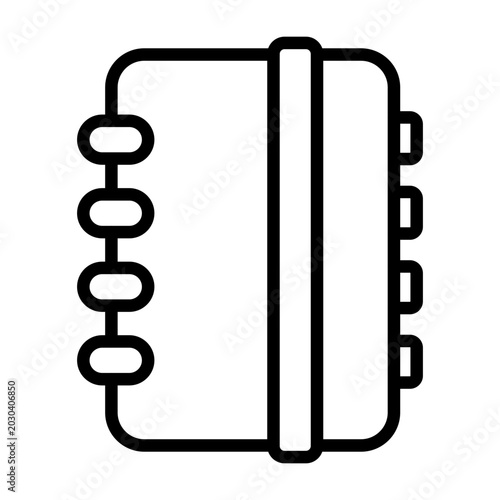 Bilde på lerret Notepad Vector Icon