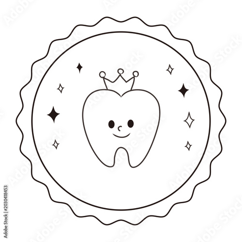 Cute Tooth Loss Celebration Sticker (no text)