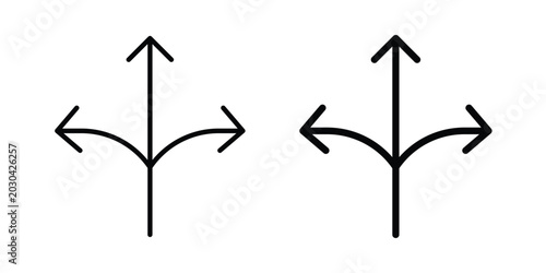 Photos Three way icon for graphic and web